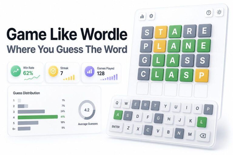 Game Like Wordle Where You Guess the Word